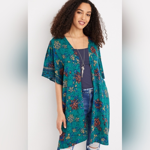 Maurices floral Print kimono size XL - Picture 2 of 12
